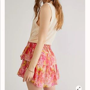 LoveShackFancy ruffle mini skirt. With tags. Medium.